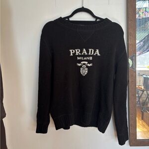Prada Elegant Black Knitwear